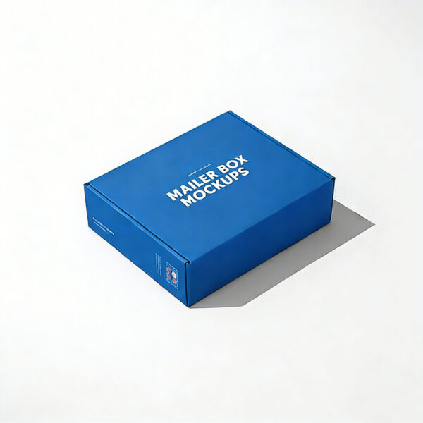 Blue Printed Corrugated Mailer Box for Ecommerce Shipping Blue Printed Corrugated Mailer Box for Ecommerce Shipping