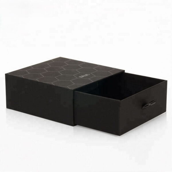 Hexagon Printed Rigid Drawer Fashion Accessory Gift Box Hexagon Printed Rigid Drawer Fashion Accessory Gift Box