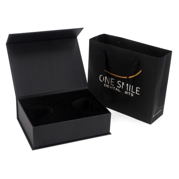 Logo Printed Rigid Dental Kit Box with Foam Insert & Bag Logo Printed Rigid Dental Kit Box with Foam Insert & Bag
