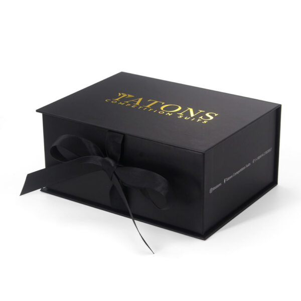 Luxury Rigid Apparel Gift Box with Satin Lining & Ribbon Luxury Rigid Apparel Gift Box with Satin Lining & Ribbon