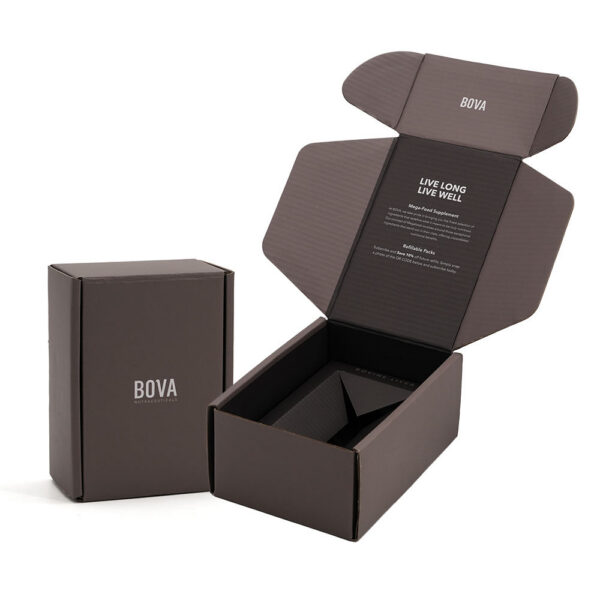 Printed Nutraceutical Mailer Box with Paperboard Insert Printed Nutraceutical Mailer Box with Paperboard Insert