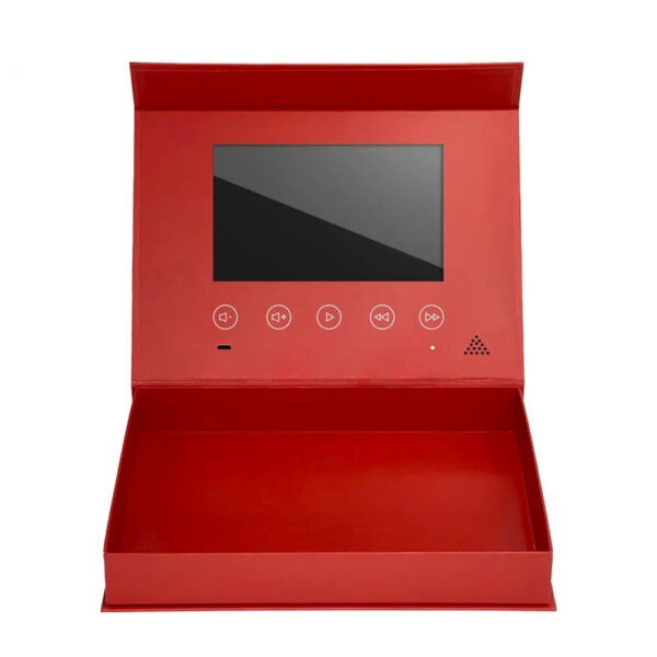 Red LCD Video Rigid Gift Box for Premium Brand Launch Kits Red LCD Video Rigid Gift Box for Premium Brand Launch Kits