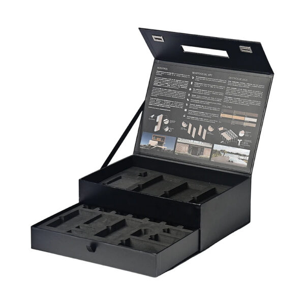 Wood Plastic Composite Sample Presentation Box with Insert Wood Plastic Composite Sample Presentation Box with Insert